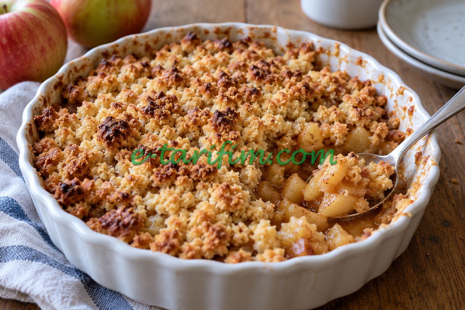 Elmalı crumble