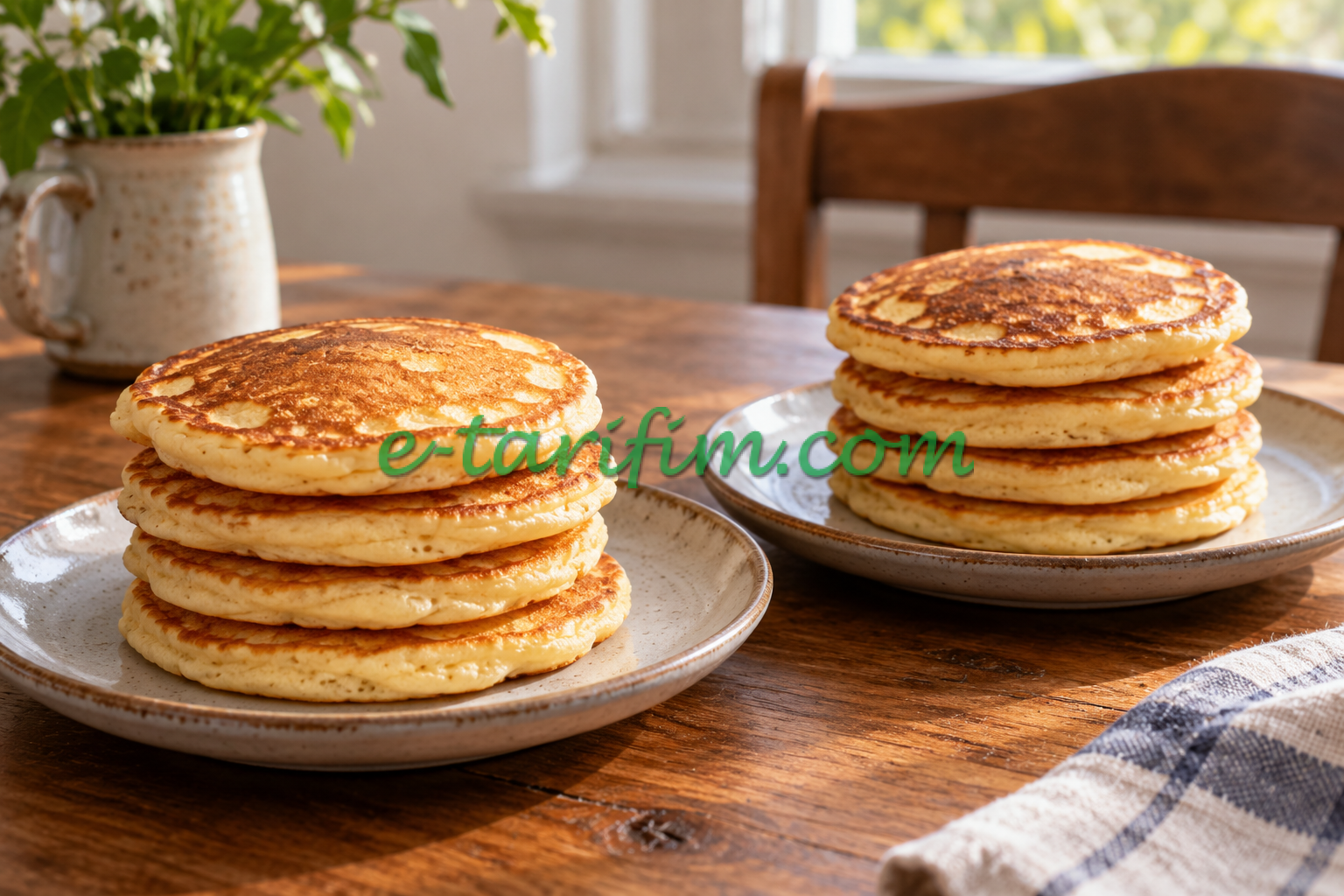 2 Kişilik Pankek Tarifi (8 Küçük Pankek) — temsili yemek görseli
