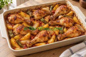Patatesli Fırında Tavuk Baget Tarifi (4 Kişilik)